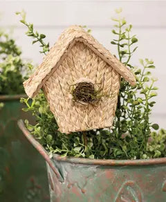 Pick, Woven Seagrass Bird House