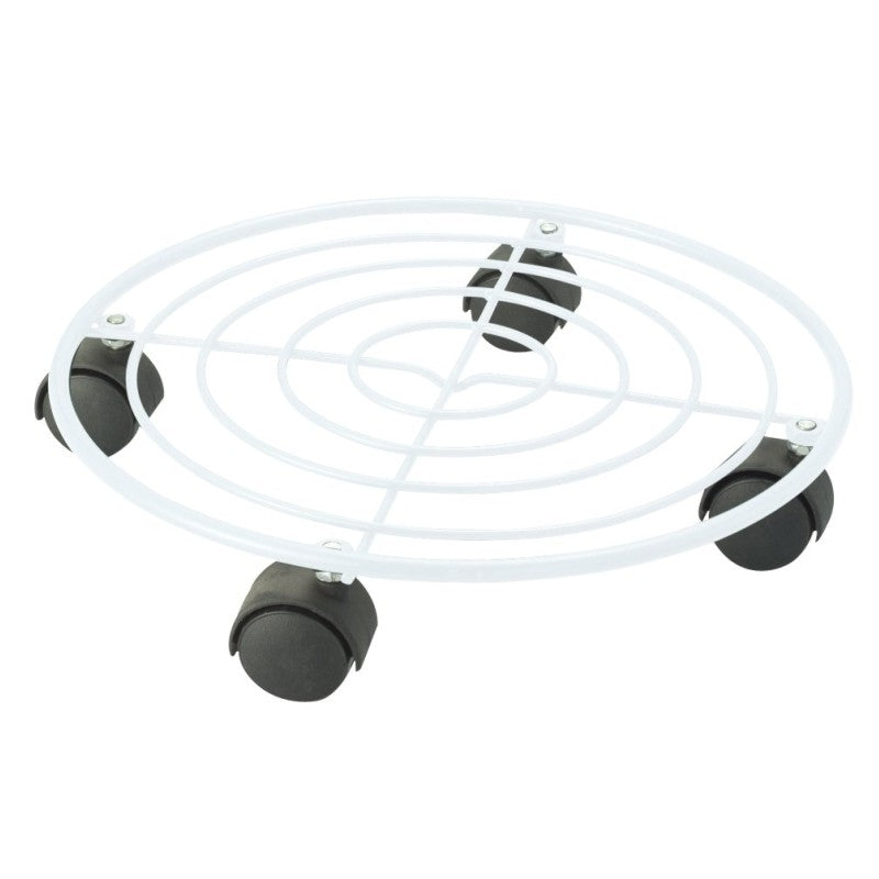 Landscaper's Select White Wire 16" Planter Dolly