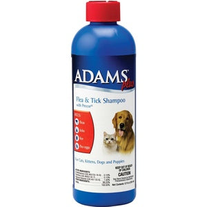 Adams Flea & Tick Shampoo 12 oz Dog / Cat with Precor