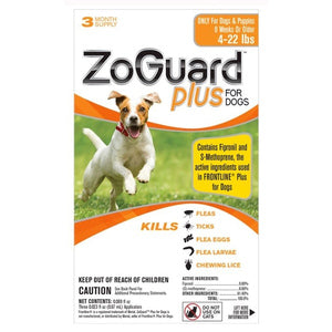 ZoGuard Plus for Dogs 4-22# 3 Pack