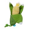 Bark Corn on the Slob Plush Md Yellow/Green Dog Toy