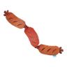 Dog Toy Plush Sausage Brown