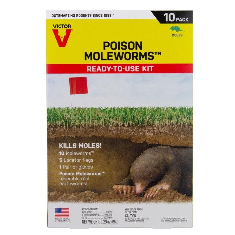 Victor Poison Moleworms 10pk