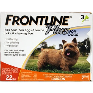 Frontline Plus for Dogs Small 1-22lb