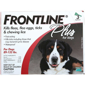 Frontline Plus for Dogs EX Large 89-132lb