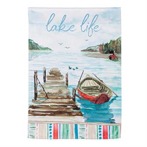 House Flag Lake Love Suede