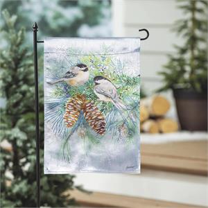 Garden Flag Winter Frost Lustre