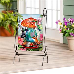 Garden Flag Feeder Frenzy