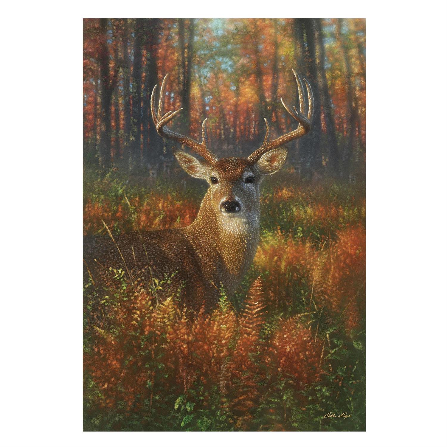 Garden Flag Gazing Autumn Buck Suede