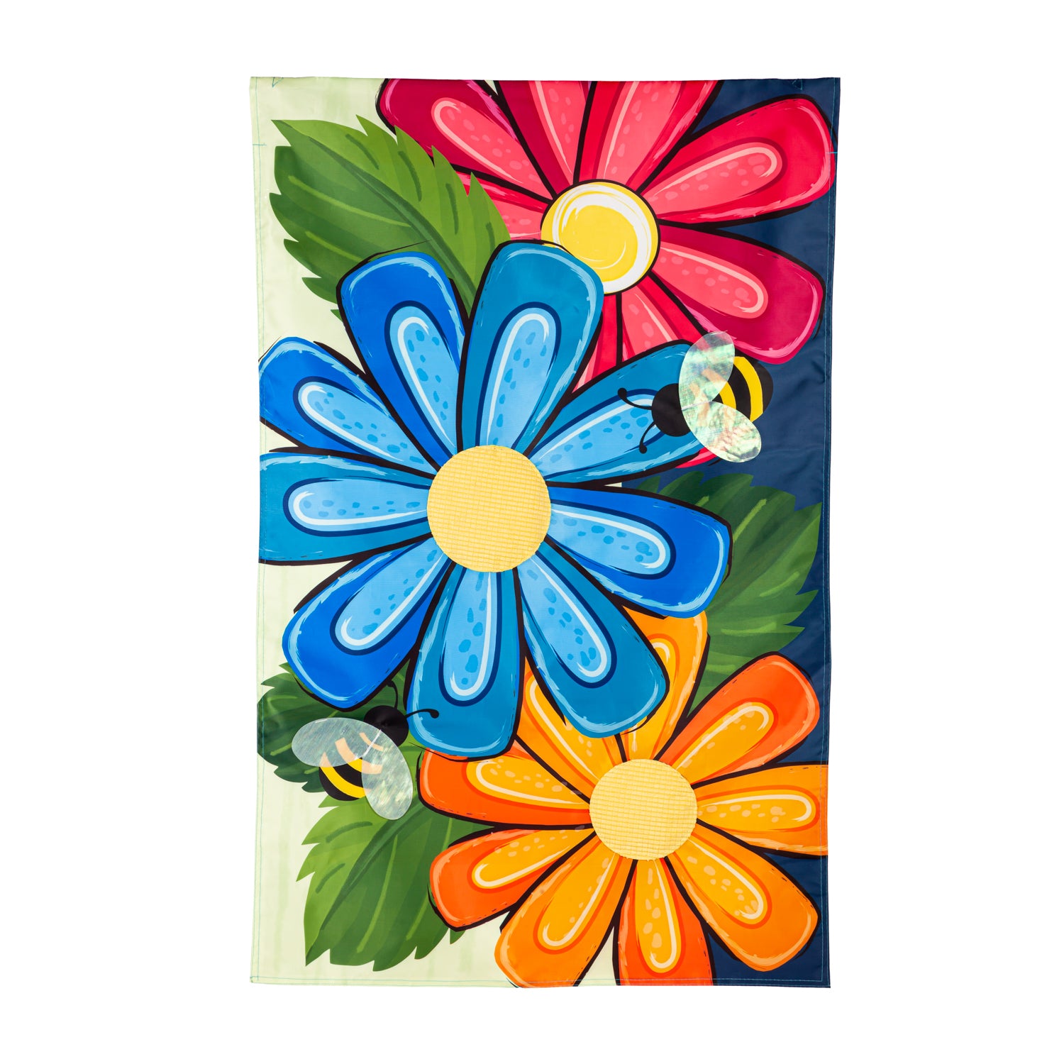 Garden Flag Applique Spring Floral