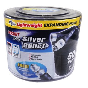 Pocket Hose Silver Bullet Garden Hose 3/4"x50'