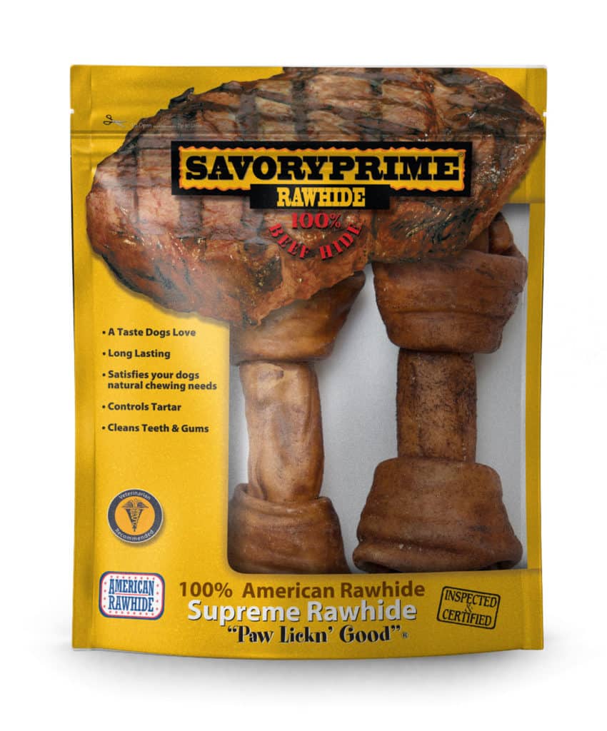 Savory Prime Knot Beef Bone 2 pk 6-7" Dog Treat