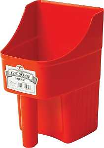 Feed Scoop Enclosed Red 3 Qt