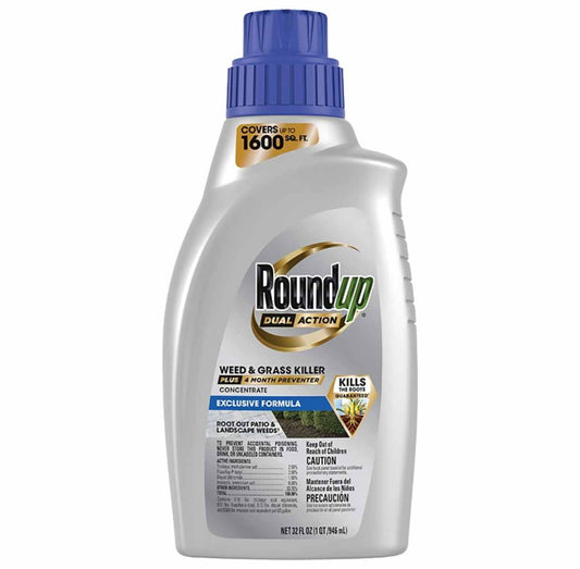 Roundup Dual Action Weed & Grass Concentrate 32oz