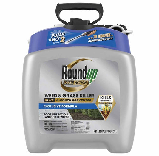 Roundup Dual Action Weed & Grass RTU Pump 1.33gal