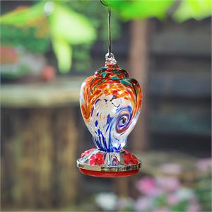 Hummingbird Feeder American Classic Art Glass