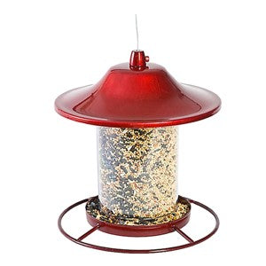 Perky-Pet Red Sparkle Panorama Bird Feeder