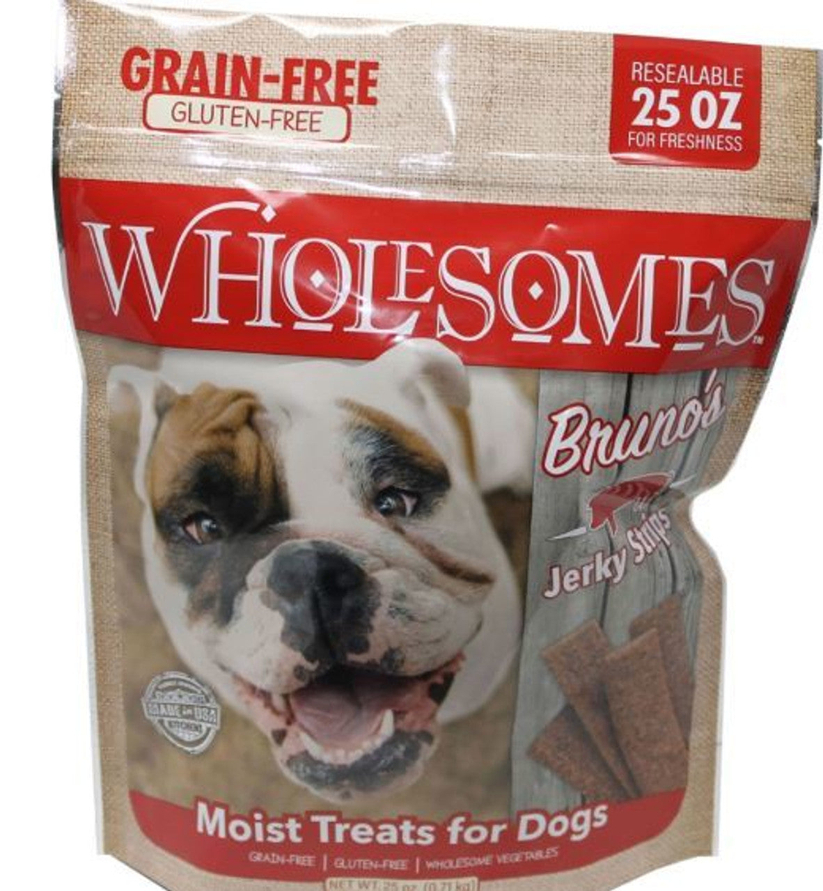 Wholesomes Bruno's Jerky Pork 25oz.