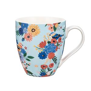 Ceramic Cup Bursting Blossoms 17 oz