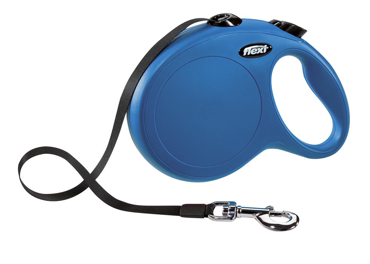 Flexi Classic Nylon Retractable Leash Blue Lg 26' 110lb