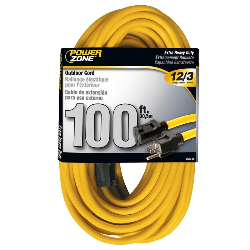 Extension Cord 12/3 100' Yellow