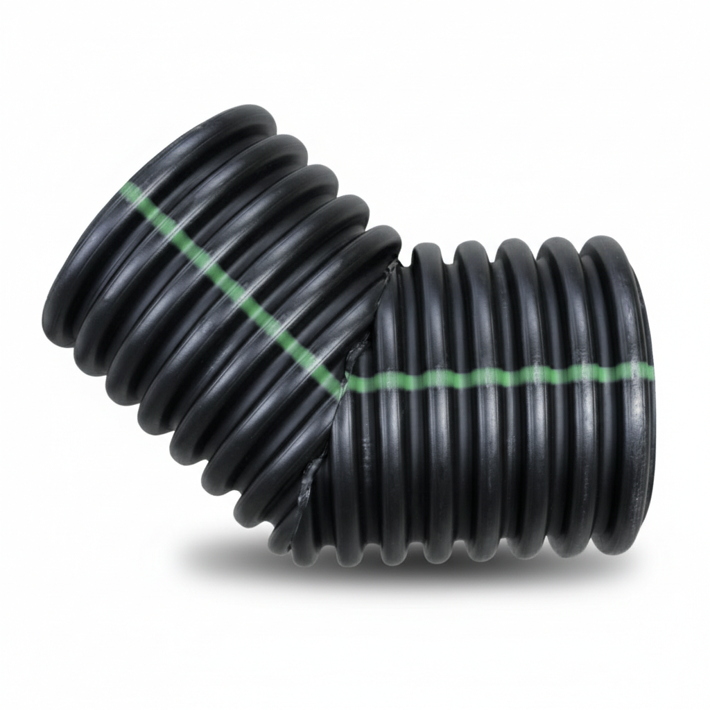 Plastic Coupler 18" 45 Degree Elbow