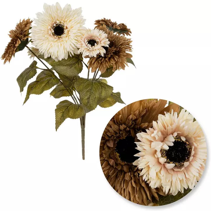 Floral Bunch Cream/Brown