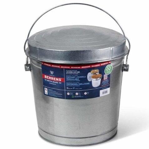 Trash Can Galvanized 10 gal