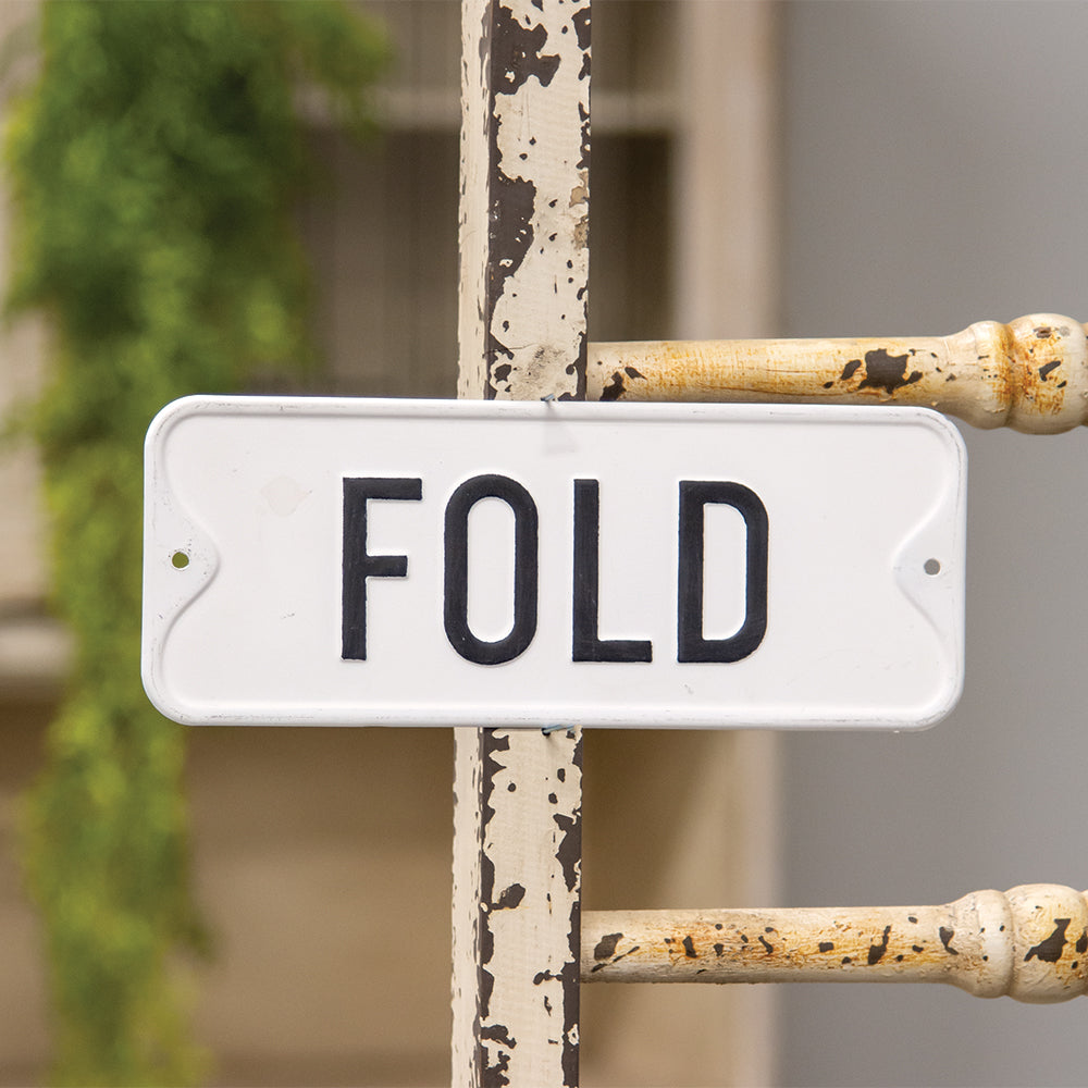 Fold Farmhouse Metal Sign