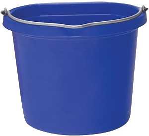 Flat Back Bucket 20 Qt Sky Blue