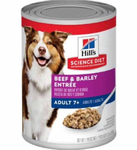 Science Diet Canine Adult 7+ Beef & Barley Can 13oz
