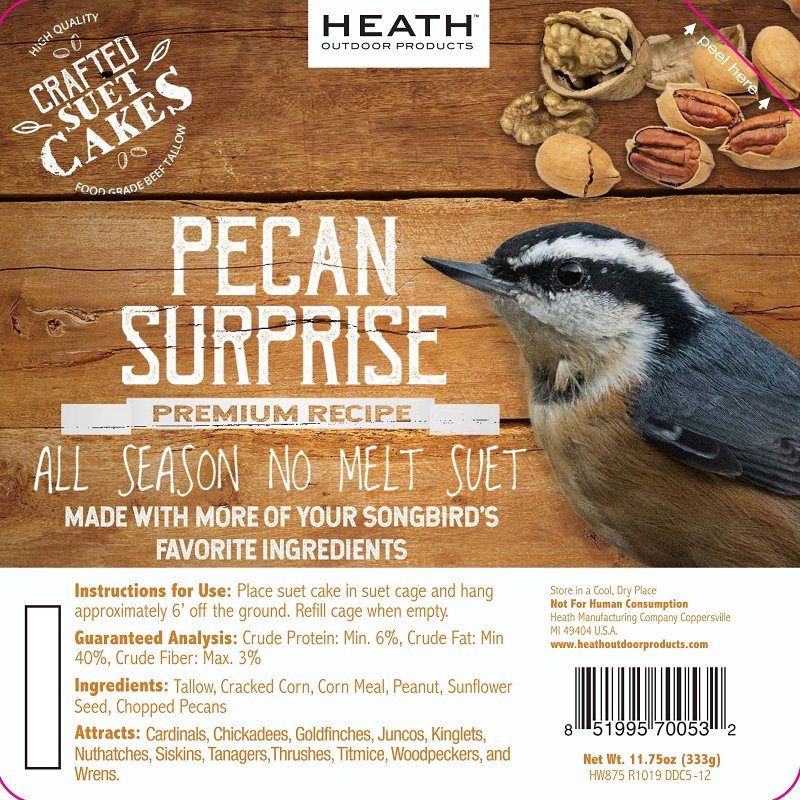 Heath Pecan Surprise Suet Cake 11.75oz