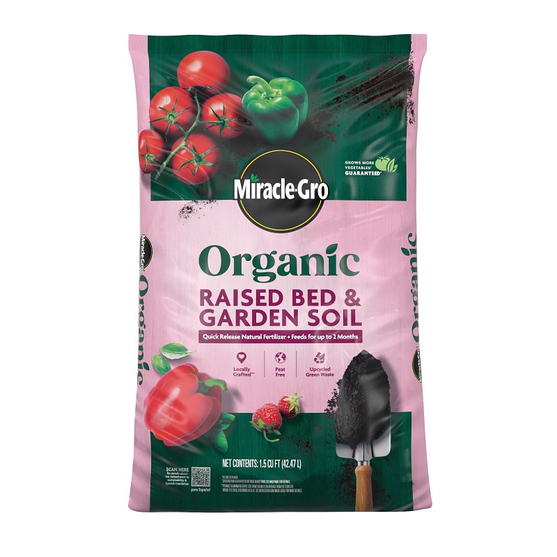 Miracle Gro Organic Raised Bed Soil 1.5cf D5