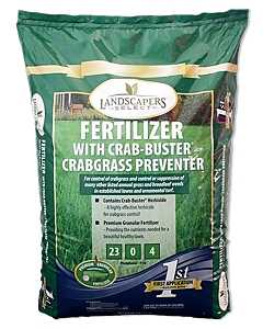 Landscaper's Select 23-0-4 Fertilizer w/ Crab Buster Crabgrass Preventer 5,000