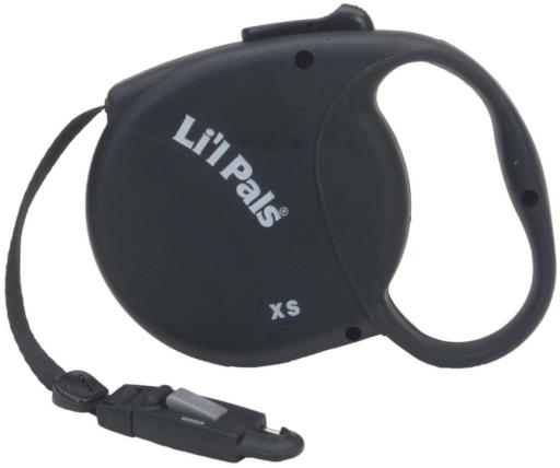 Power Walker Retractable Leash Black SM 32lb