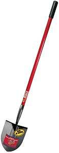 Bully Round Point Shovel Fiberglass Handle