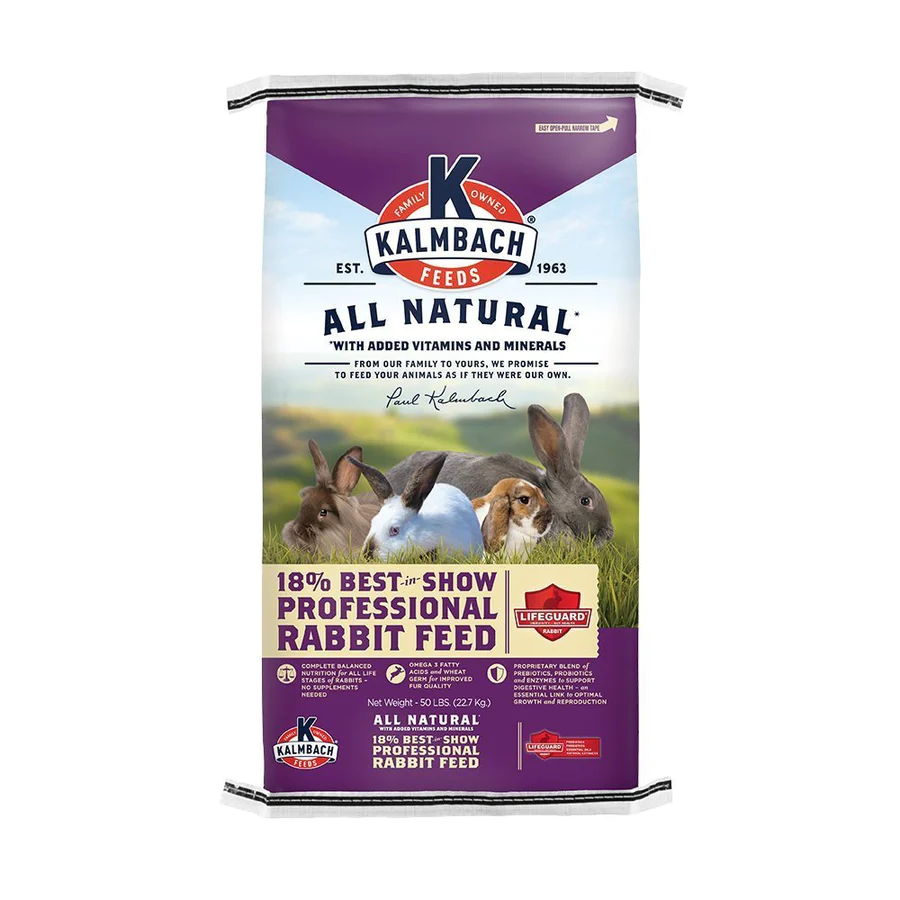 Kalmbach 18% Best-in-Show Rabbit Feed 50lb