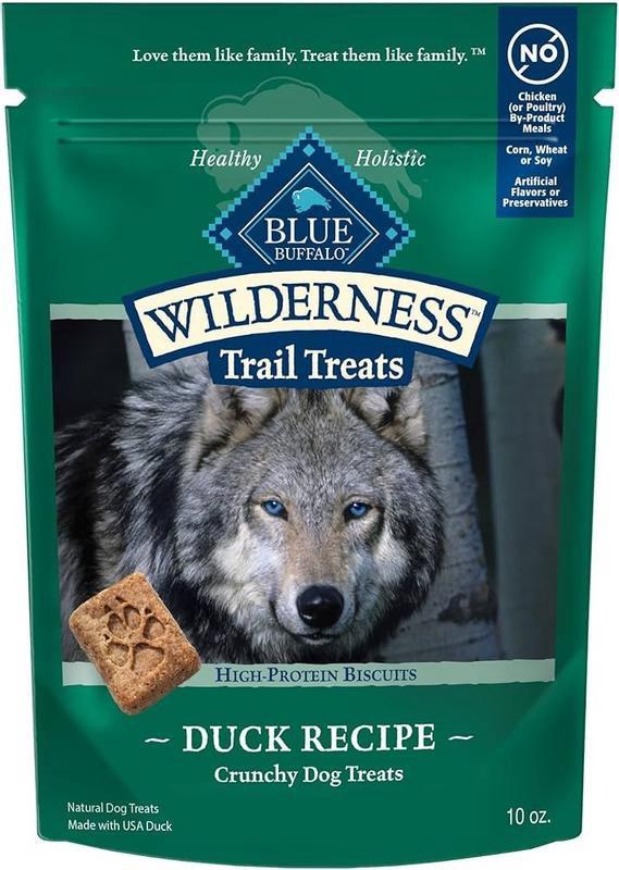 Blue Buffalo Wilderness Duck Biscuit Dog Treats 10oz