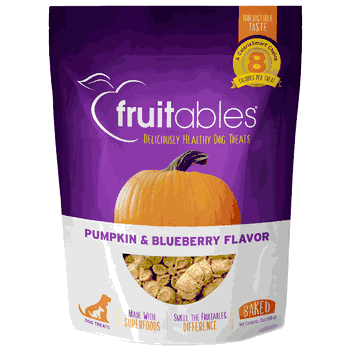 Fruitables Pumpkin & Blueberry Dog Treat 7oz