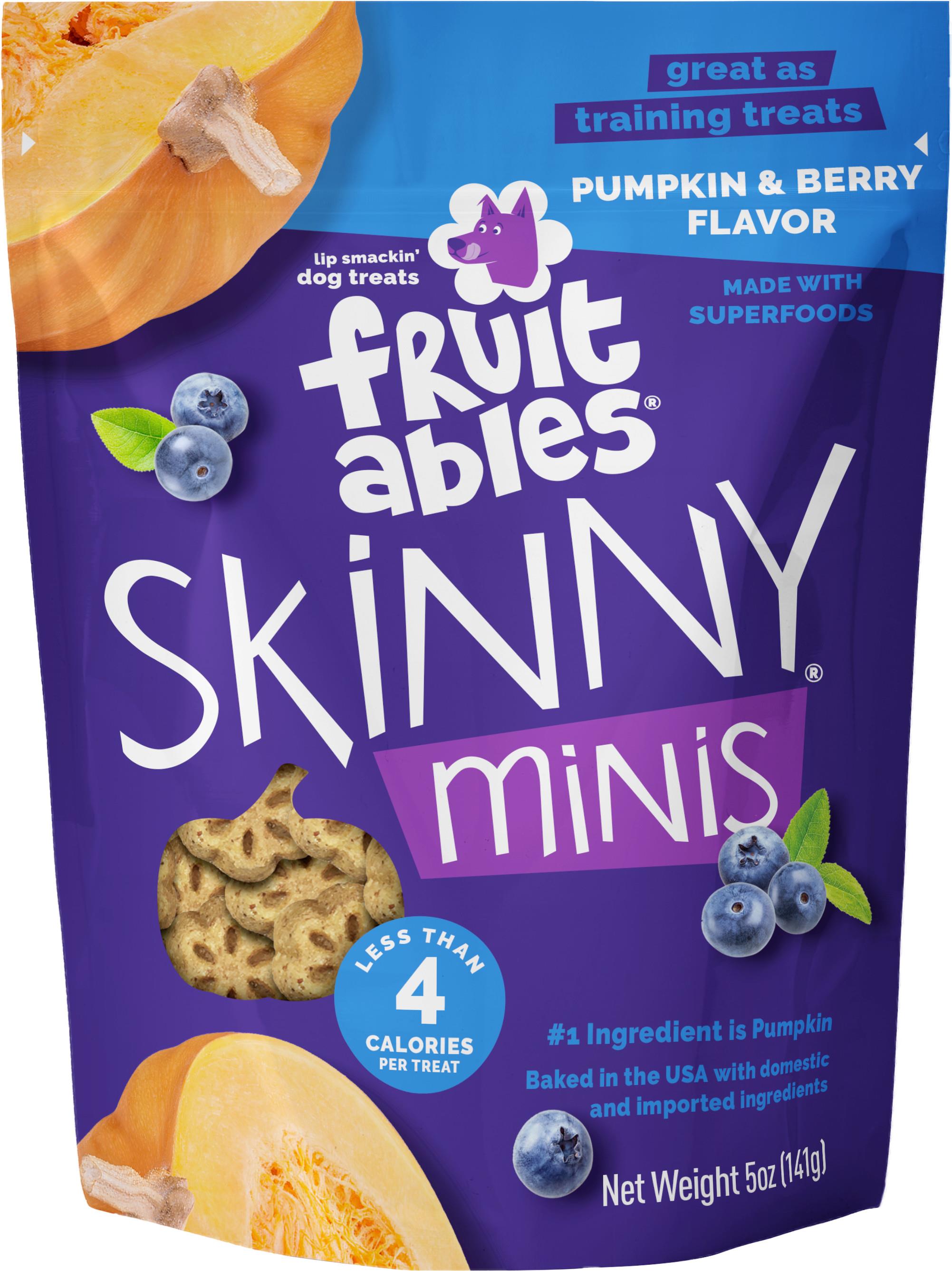 Fruitables Skinny Minis Pumpkin & Berry Dog Treat 5oz
