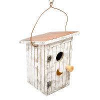 Birdhouse White Birdie Loo