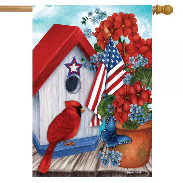 House Flag American Cardinal