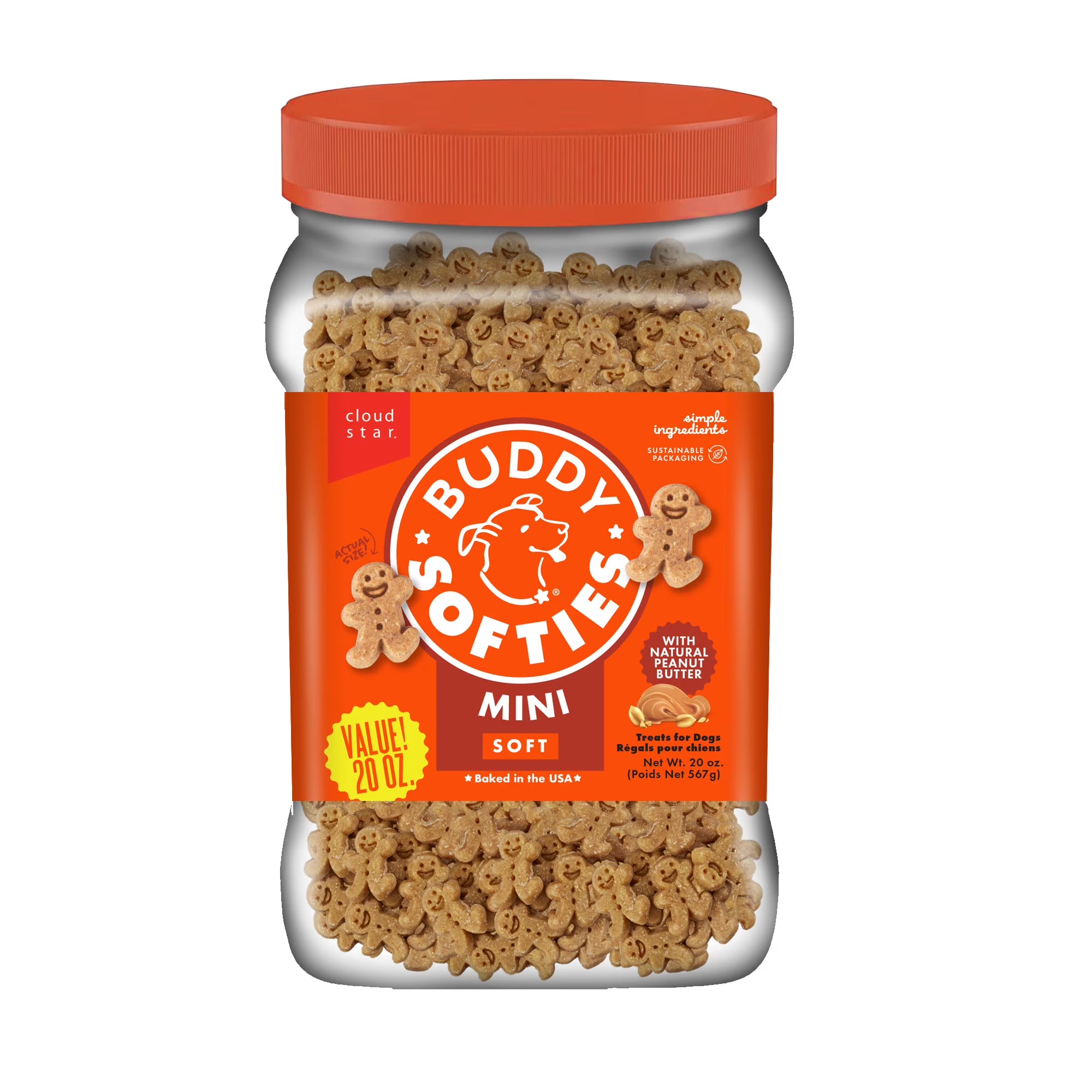 Buddy Biscuits Soft Chewy Peanut Butter Dog Treat 20oz