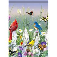 House Flag Songbird Meadow