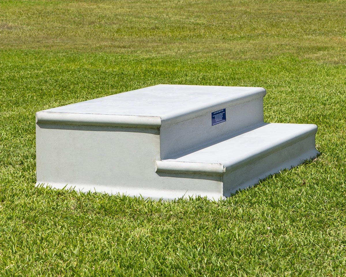 Steps 2 Tread 7" Rise w/Stoop 48" Wide