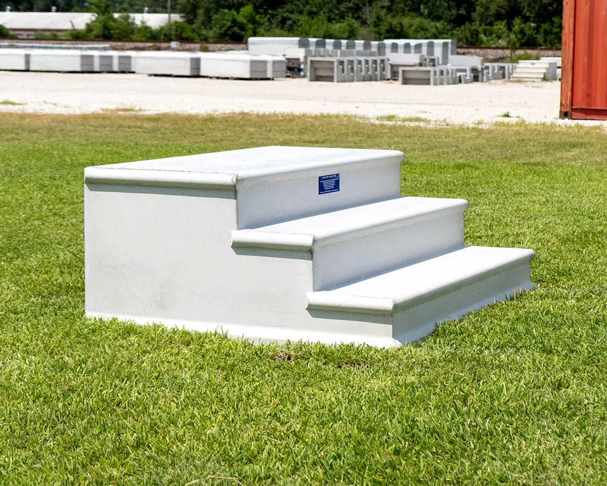 Steps 3 Tread 7" Rise w/Stoop 48" Wide