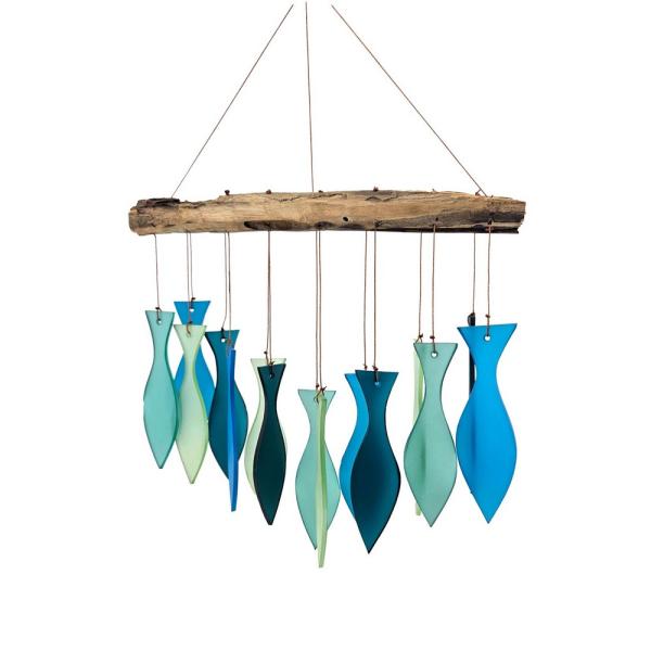 Glass Chime Aqua Slim Fish