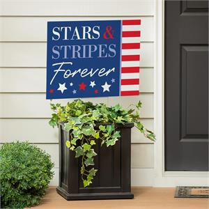 Yard Sign American Classic Stars and Stripes Forever