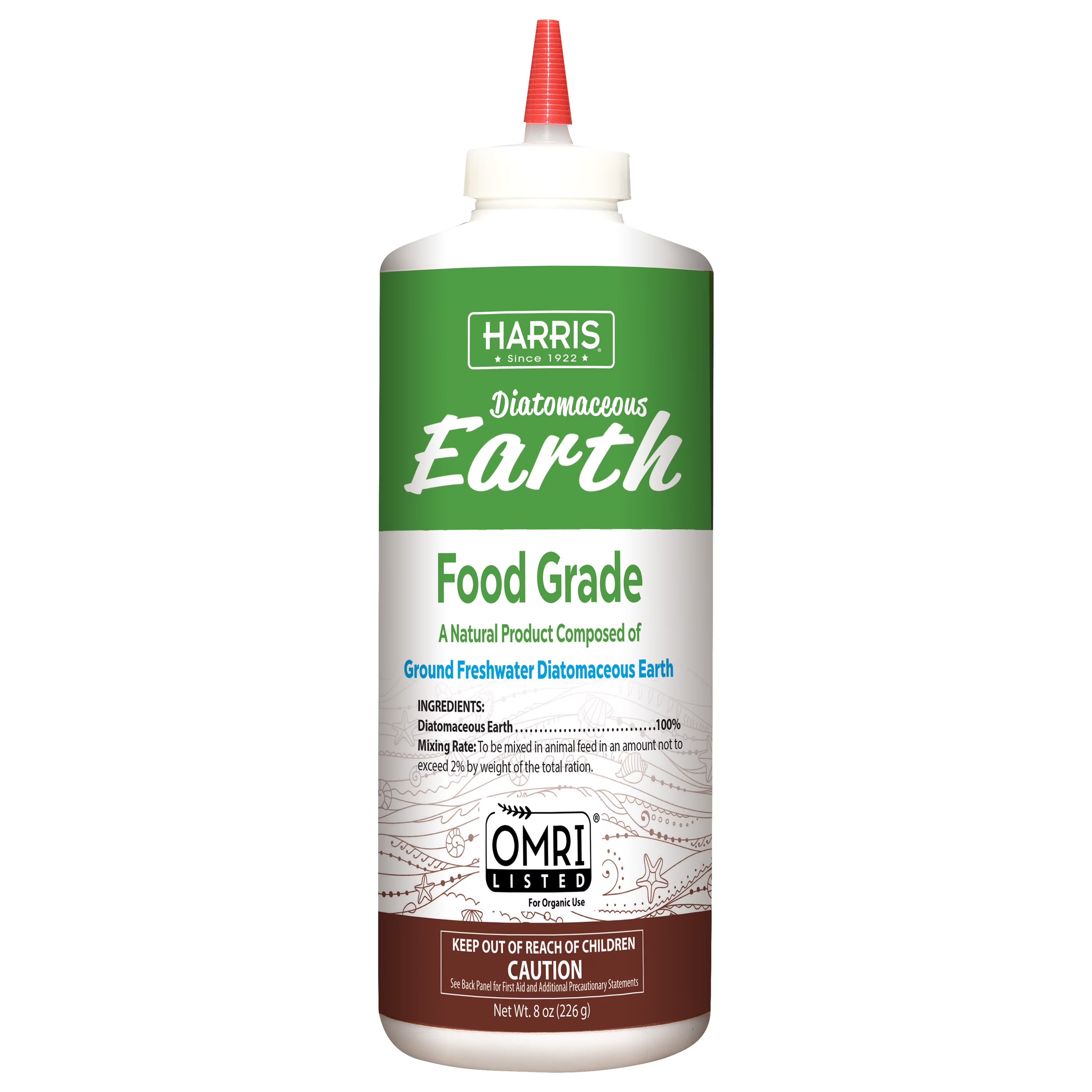 Harris Diatomaceous Earth Food Grade 8oz