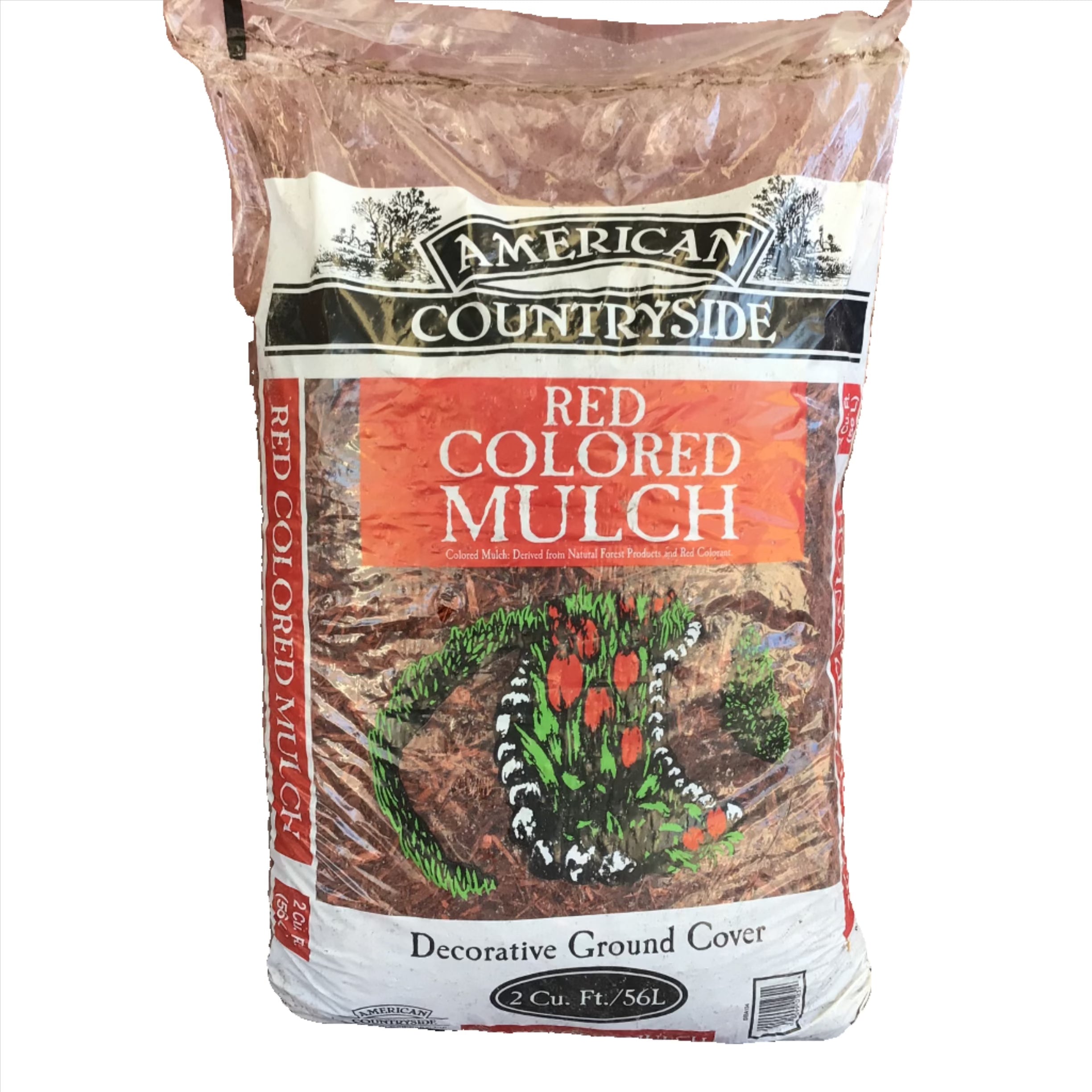 Red Mulch Bag 2cf D10 75/pal